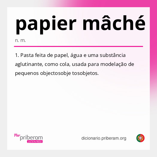 Significado de papier mâché